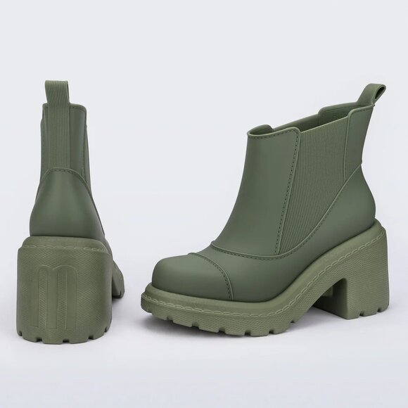 NEW MELISSA Made In Brazil Courtney Boots in green 825 3m2 - Picture 4 of 6